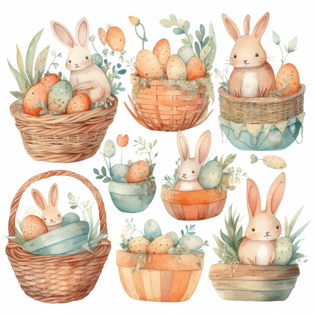 easter rabbit cliparts