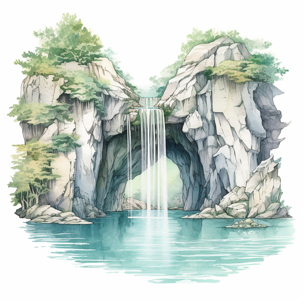 green rock cliparts