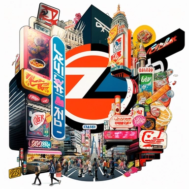 Creative graphic design, design, Jpop culture, Geek on in Akihabara, collage, clipart, graphic, illustrations, 16K
